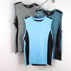 3pc Liberty Pro Men's XL Sleeveless Wicking Mesh Activewear Athletic Tank Tops